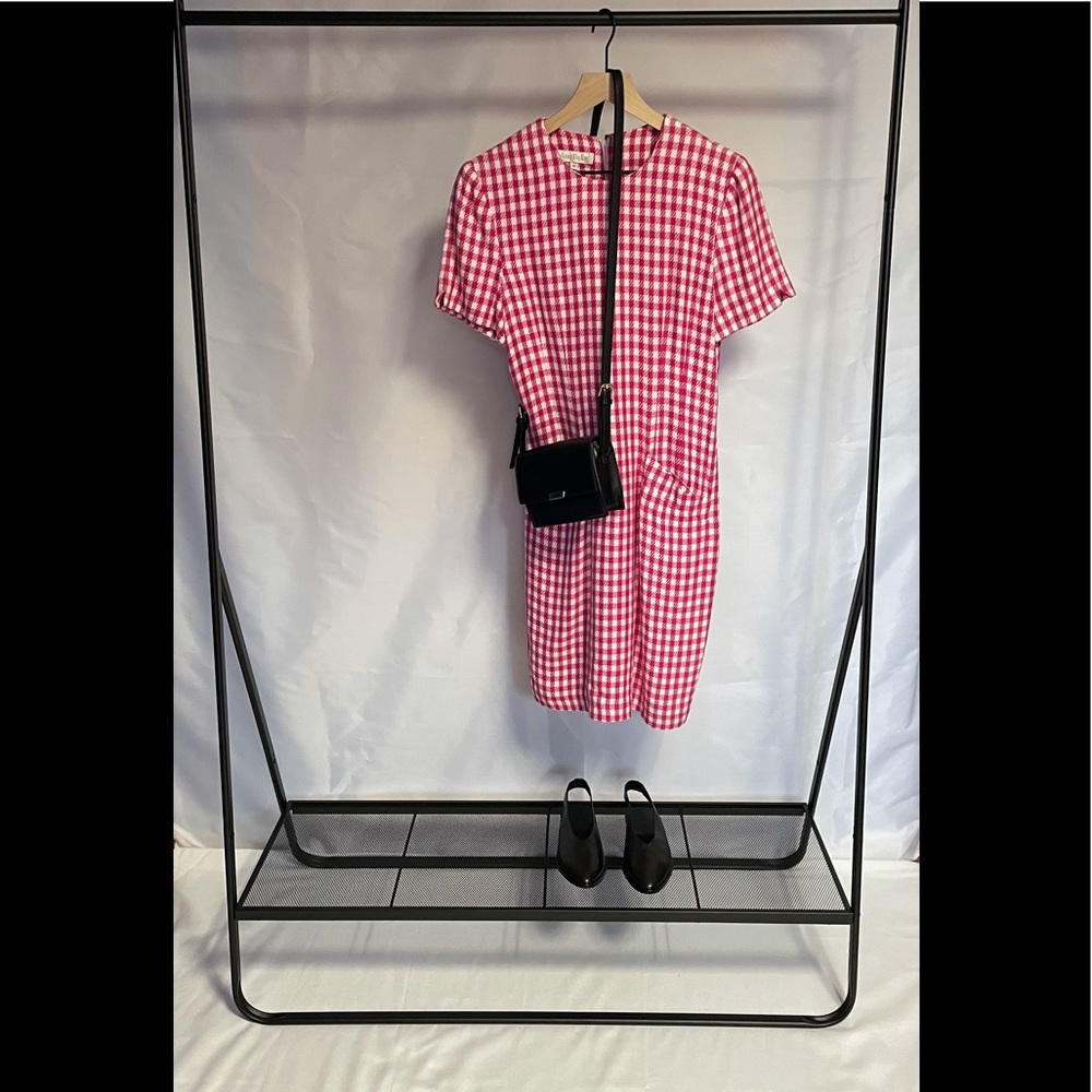 Vintage Ann Taylor Pink/White Checkered Dress
